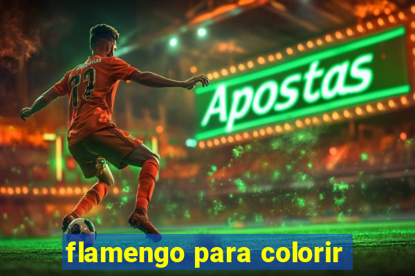 flamengo para colorir